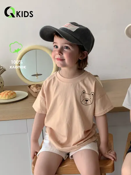 Q kids Детская футболка из чистого хлопка