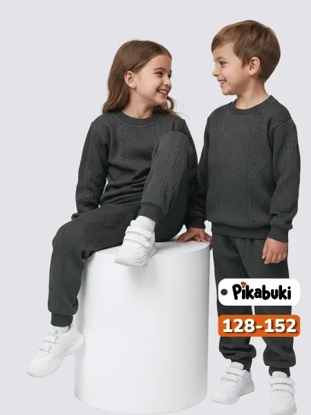 PIKABUKI Костюм детский теплый кофта и брюки