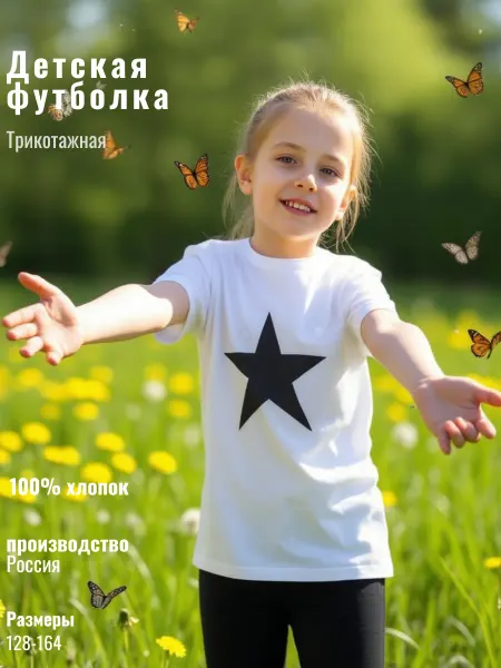 5+ Футболка с принтом детская