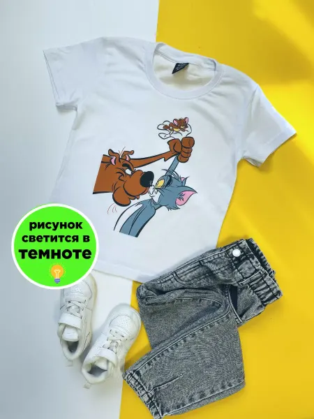 DELKABOOM Светящаяся футболка в темноте