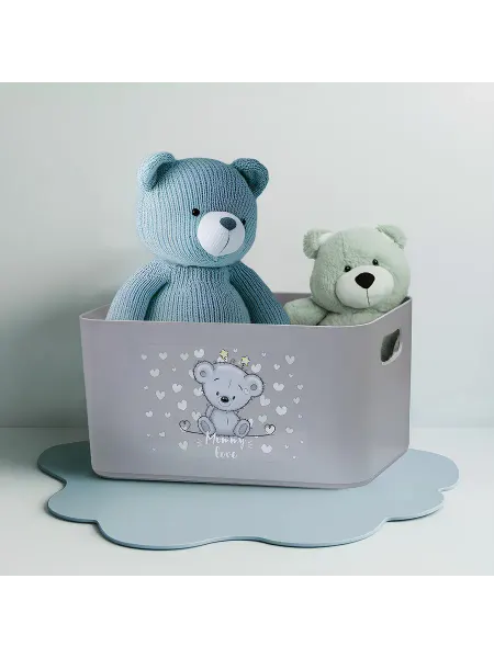 BEROSSI Корзина Mommy Love 15.79x12.12x22.74 см пластик серый