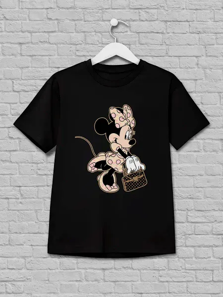 Каждому Своё Футболка Минни Маус Детская Disney Мультяшная Одежда