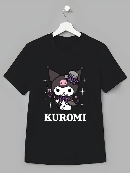 Nuobi Kids Детская футболка Куроми Kuromi Hello Kitty аниме Sanrio