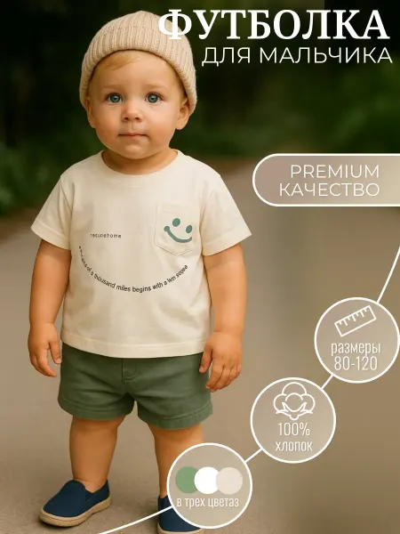 Настасья.Kids футболка для новорожденных детей с милым рисунком