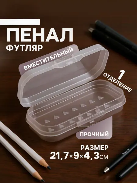 ArtFox Пенал - футляр пластиковый прозрачный