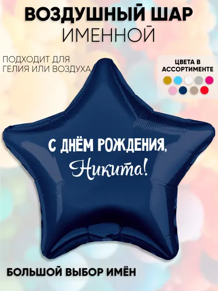 Partymaker Воздушный шар с именем Никита
