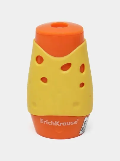 Точилка пластиковая ErichKrause Cheese, двойная, ассорти 50143 q0000053176