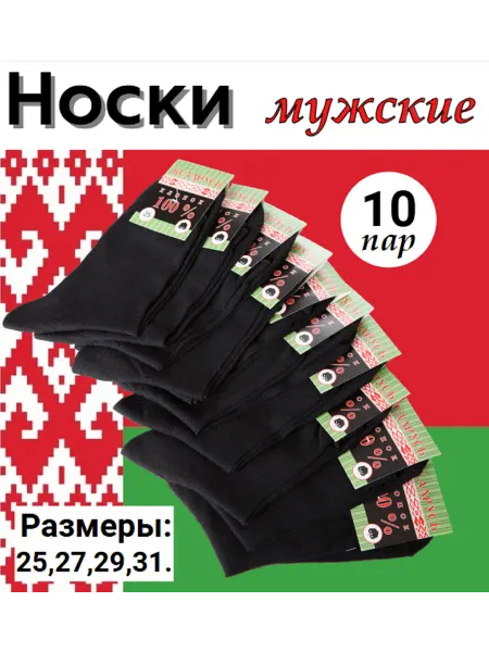 Белорусские Носки мужские, набор 10 пар