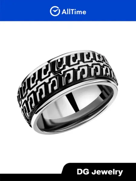 DG Jewelry Кольцо стальное бижутерия