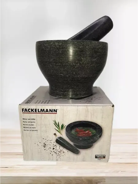 FACKELMANN Ступка с пестиком каменная
