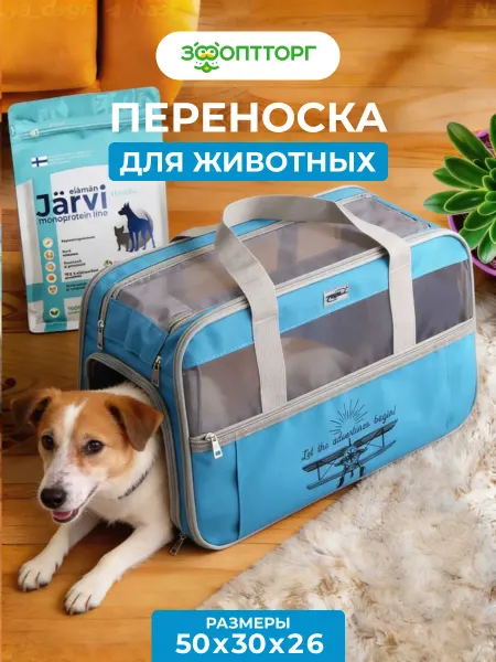 Triol Сумка-переноска для кошек и собак мелких пород 50х30х26