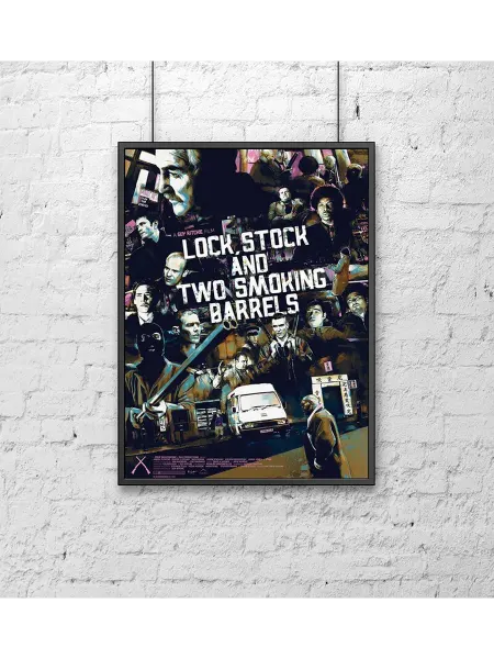 Poster Mall Постер на стену Кино Карты, деньги, два ствола 40х50