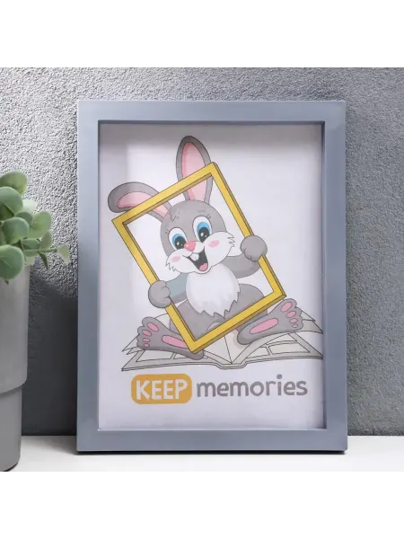 Keep memories Фоторамка пластик 15х21 см серебр. мет. (пластиковый экран)