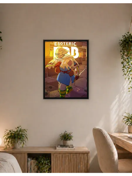 Postersbase Интерьерный постер Эзотерический рыцарь D&D в руинах 30x40