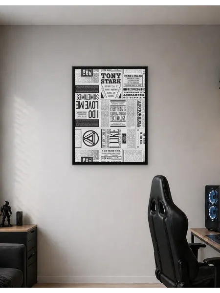 Postersbase Интерьерный постер Газета 30x40