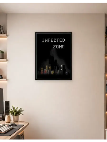 Postersbase Постер на стену Городской пейзаж зараженной зоны 30x40