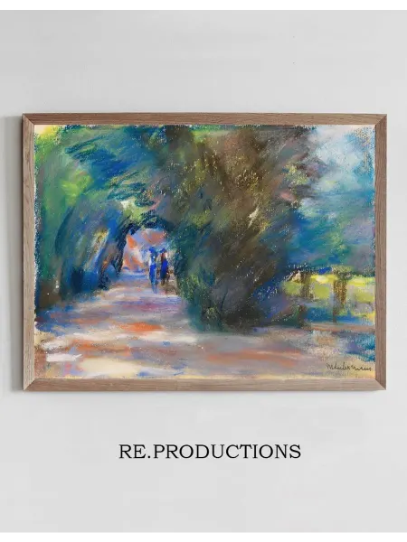 Re.productions Постер Allee mit zwei Reitern - Max Liebermann