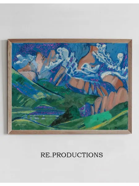Re.productions Постер Landschaft - August Babberger