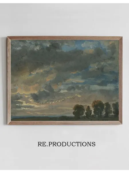 Re.productions Постер Clouds in the Evening - Johan Christian Dahl