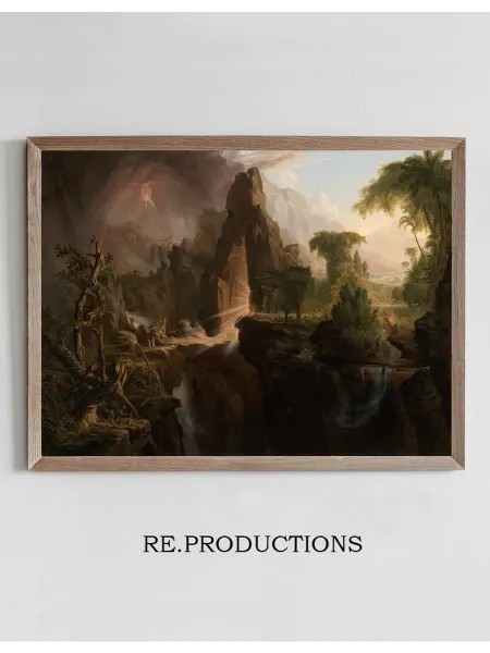 Re.productions Постер Expulsion from the Garden of Eden - Thomas Cole