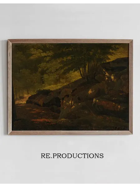 Re.productions Постер Sous-bois - Jean-Baptiste-Camille Corot