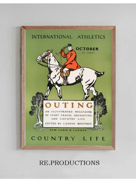 Re.productions Постер Outing, Illustrated Magazine of - Edward Penfield
