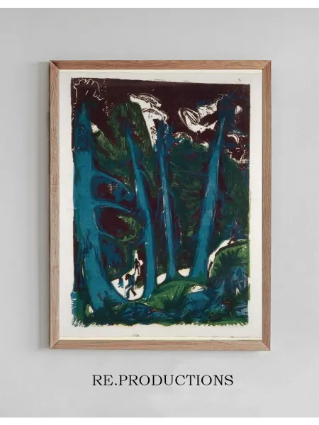 Re.productions Постер Fir Trees - Ernst Ludwig Kirchner