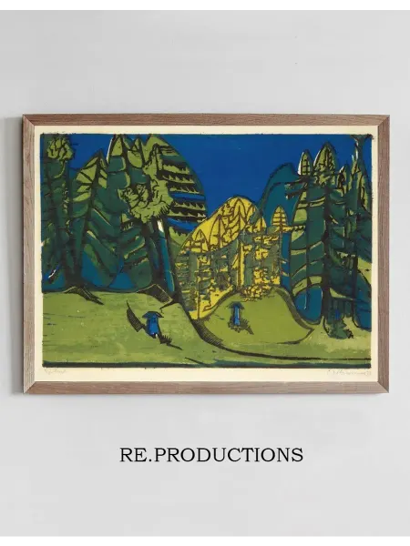 Re.productions Постер Waldfriedhof - Ernst Ludwig Kirchner