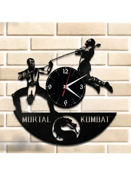 VinylLab Mortal Kombat - часы из пластинки
