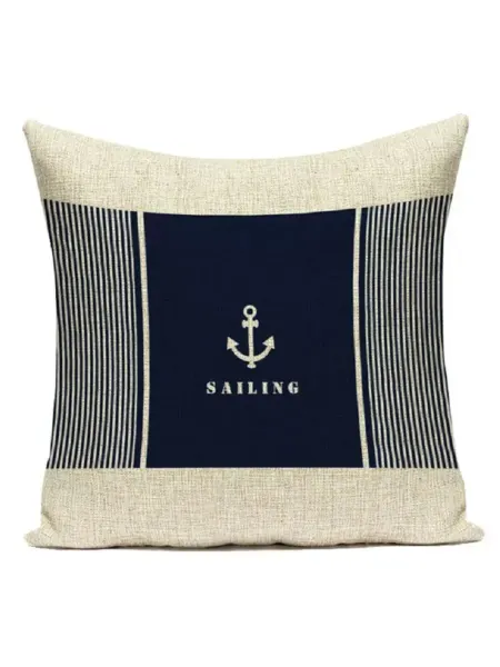 Zaberite Якорь Sailing велюр подарок подушка диванная подушка