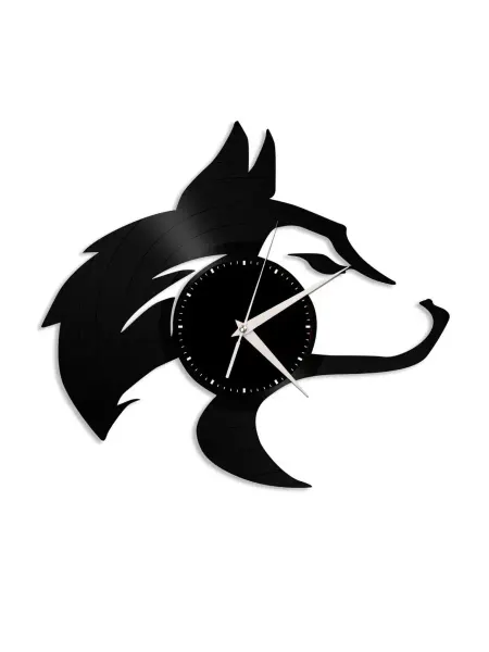 VinylLab Волк - часы из пластинки