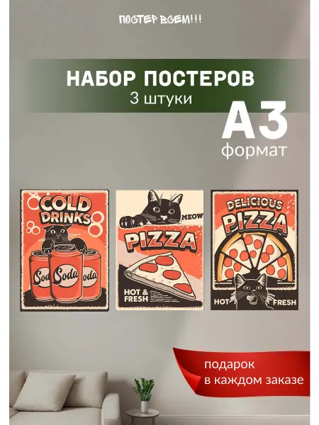 Постер всем Постеры для пиццерии