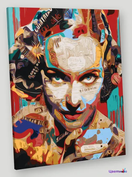 Цветное Картина по номерам Pop Art Поп-арт Раскраска 40х50