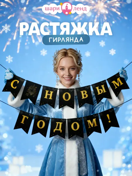 ШариЛенд Набор новогодний флаги