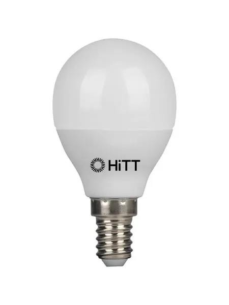 HITT Светодиодная лампа E14 11Вт шар 3000К теплый свет