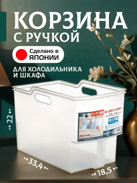 Sanada Корзина органайзер для кухни и холодильника 18,5х33,4х22 см