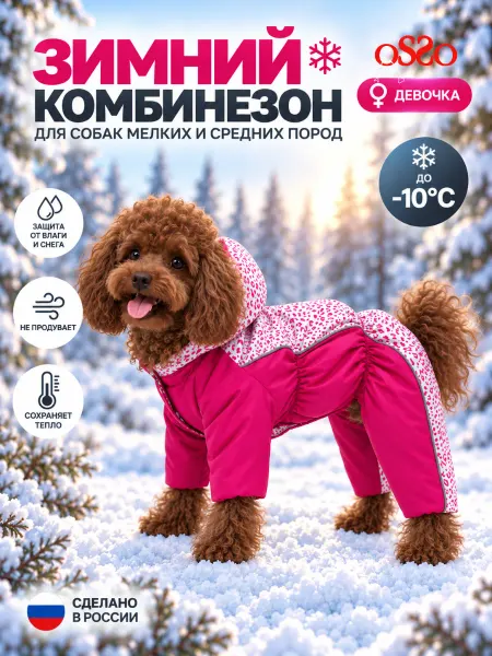 OSSO-fashion Комбинезон для собак мелких пород девочка весна