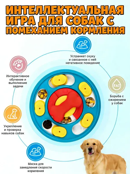 Интеллектуальная игрушка-пазл для медленного кормления