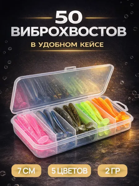 Conford Силиконовые приманки набор 50 шт для джига на щуку