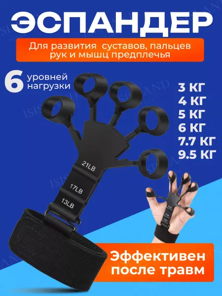 ISISLAND Эспандер кистевой с фиксатором антистресс