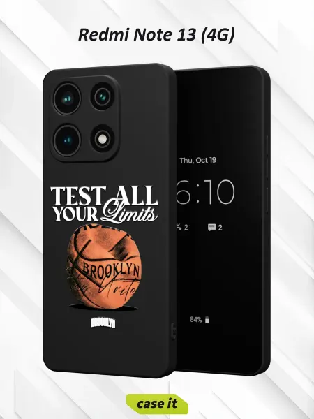 Case it Чехол на Redmi Note 13 4G с принтом Баскетбол