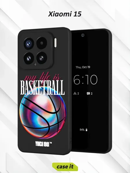Case it Чехол на Xiaomi 15 с принтом Баскетбол