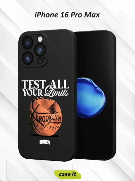 Case it Чехол на iPhone 16 Pro Max с принтом Баскетбол