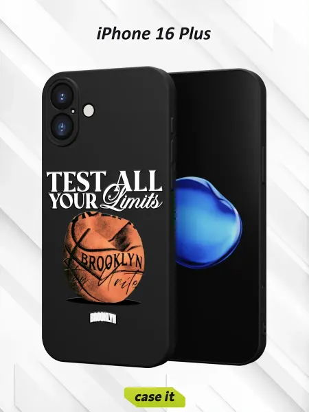 Case it Чехол на iPhone 16 Plus с принтом Баскетбол