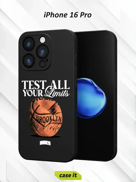 Case it Чехол на iPhone 16 Pro с принтом Баскетбол