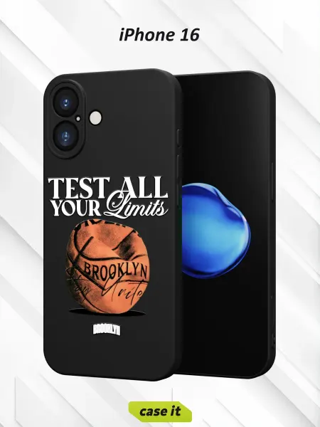 Case it Чехол на iPhone 16 с принтом Баскетбол