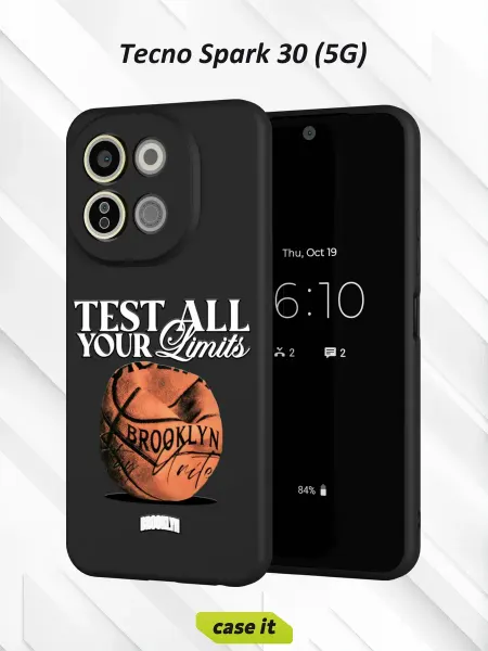 Case it Чехол на Tecno Spark 30 5G с принтом Баскетбол