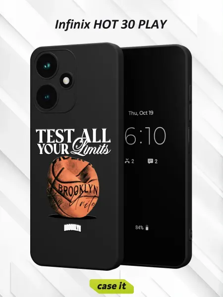 Case it Чехол на Infinix HOT 30 PLAY с принтом Баскетбол