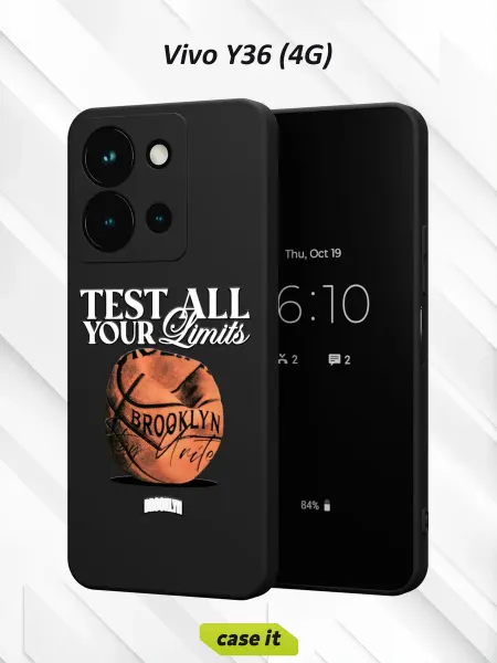 Case it Чехол на Vivo Y36 4G с принтом Баскетбол