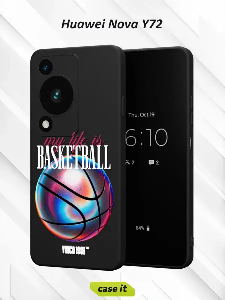 Case it Чехол на Huawei Nova Y72 с принтом Баскетбол